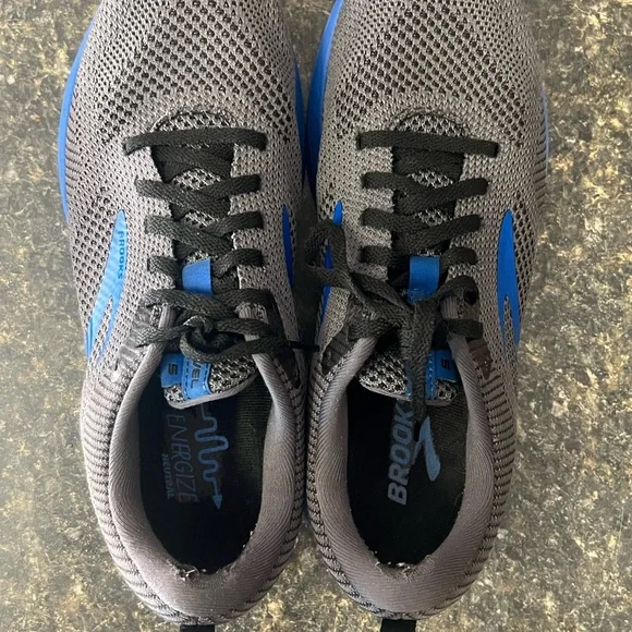 Brooks Men's Athletic Shoes in Gray and Blue - Picture 4 of 8